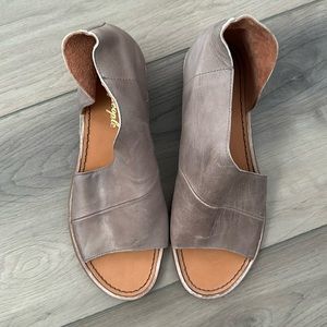 Free People Mont Blanc Sandals Flats Leather Size 39.5